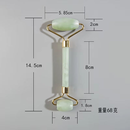 Natural Jade Roller Massager for Face Roller Gua Sha Jade Stone Face Massager Anti-Wrinkle Lift Facial Beauty Skin Care Tool