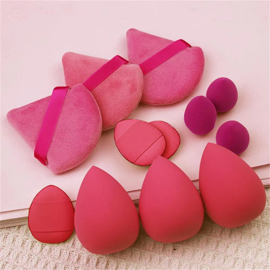 12Pcs Small, Medium and Large Combination Set Makeup Puff Essential for Beginners