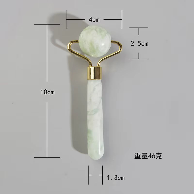 Natural Jade Roller Massager for Face Roller Gua Sha Jade Stone Face Massager Anti-Wrinkle Lift Facial Beauty Skin Care Tool