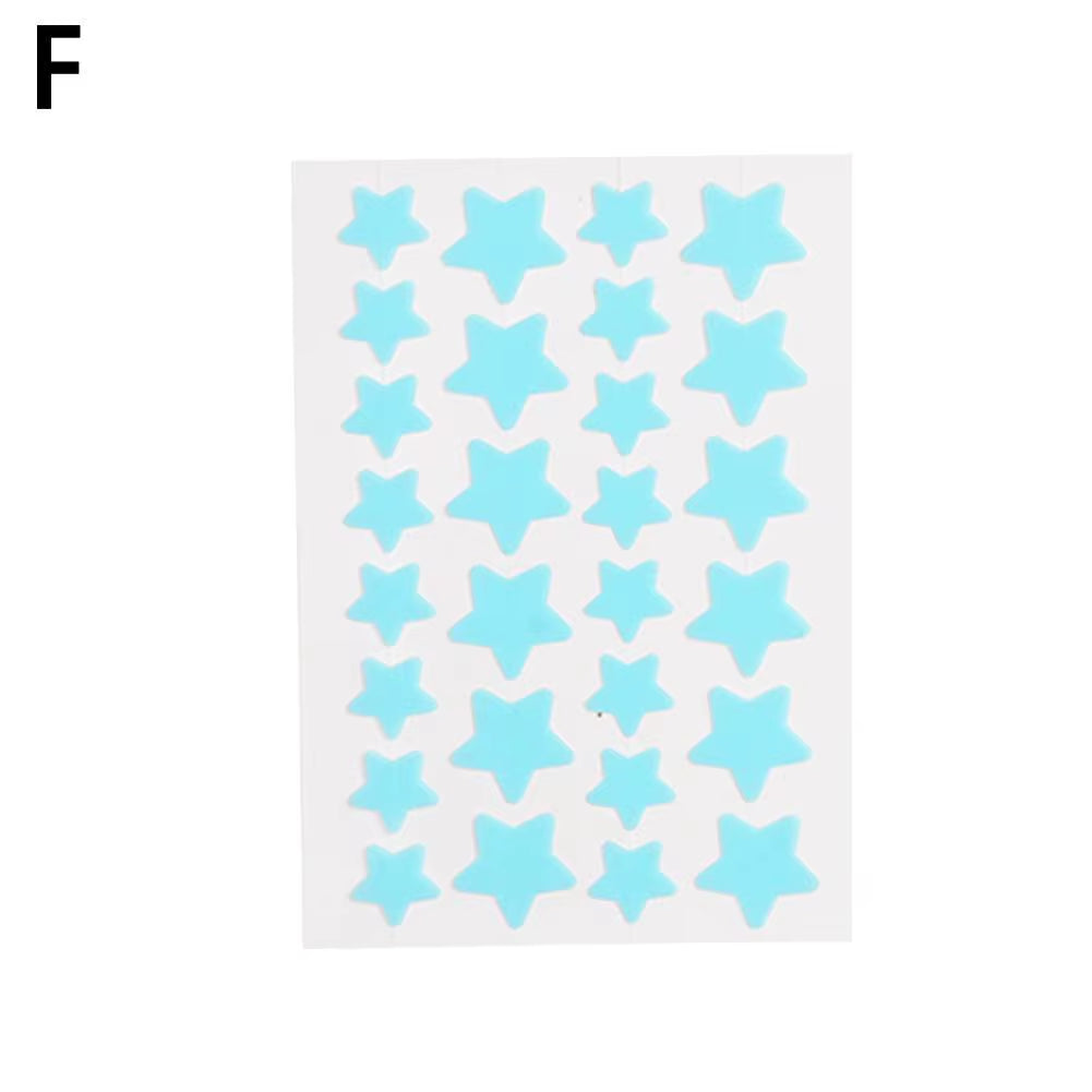 28PS Color Invisible Acne Removal Star Pimple Patch Facial Acne Spot Cover Concealer Invisible Color Patch Spot Scar Care Sticke