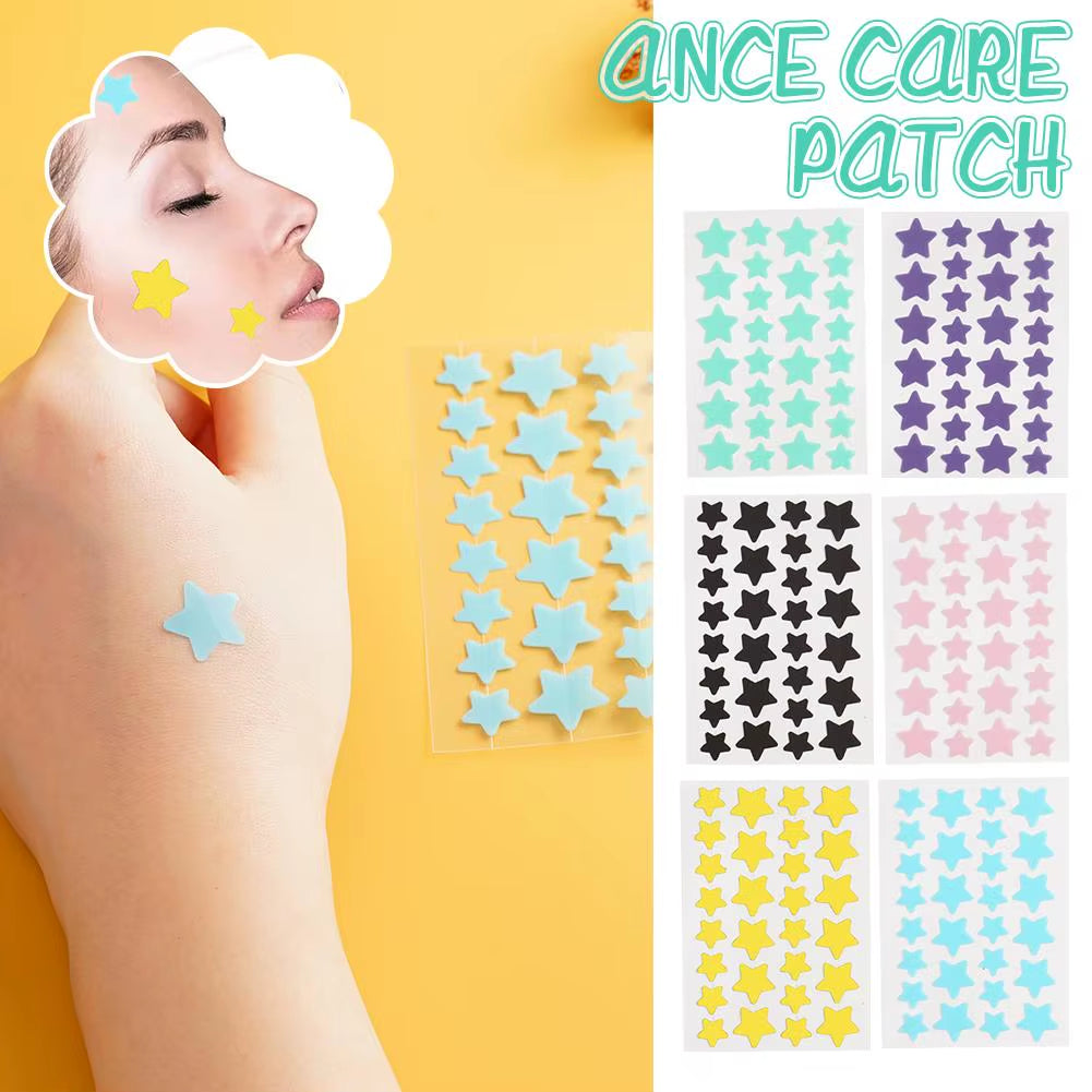 28PS Color Invisible Acne Removal Star Pimple Patch Facial Acne Spot Cover Concealer Invisible Color Patch Spot Scar Care Sticke